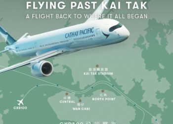 Cathay plane flyover marks old airport’s centennial