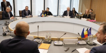 EU leaders, Zelensky, gather for crisis Ukraine talks