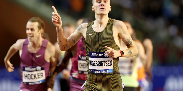 Norway’s Jakob Ingebrigtsen wins 1,500m in Nanjing