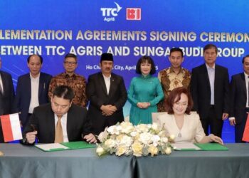 TTC AgriS and Sungai Budi advance Vietnam-Indonesia strategic cooperation, promoting a high-tech circular agriculture model