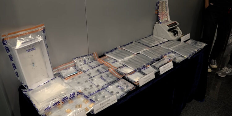 99 busted as raids bring HK$110m haul of drugs