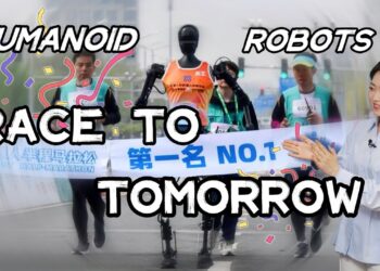 A humanoid robot fell, a small stumble on its road to the future