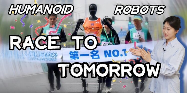 A humanoid robot fell, a small stumble on its road to the future