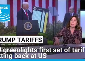 EU greenlights first set of tariffs hitting back at US