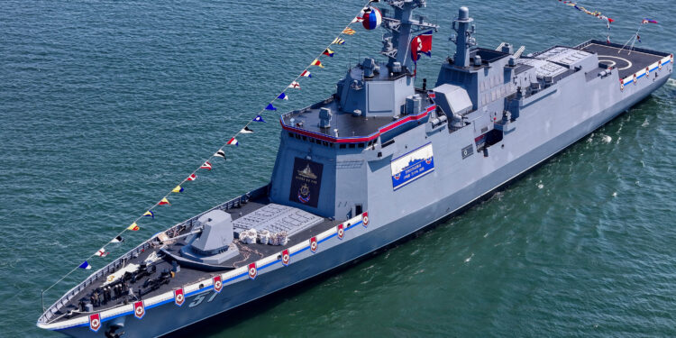 North Korea test-fires missiles from new destroyer