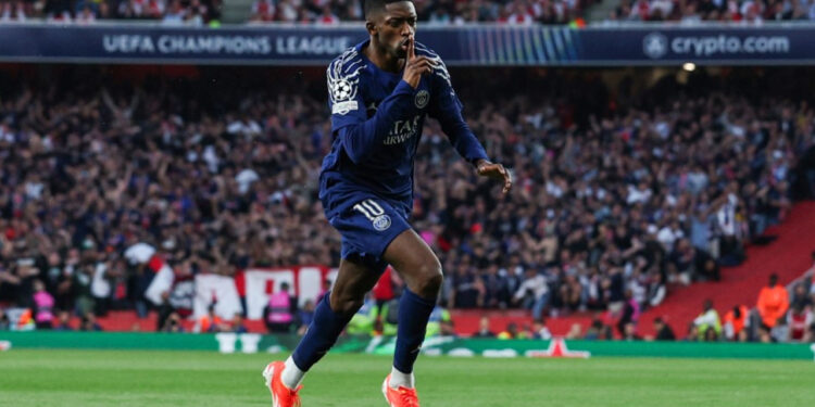 PSG sink Arsenal, seize edge in Champions League semis