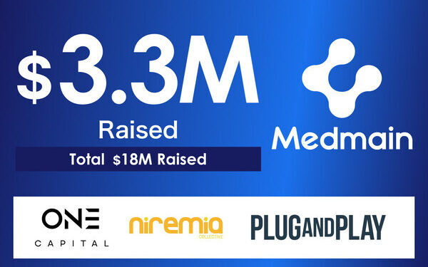 Medmain, a Japanese pathology AI startup, has raised 3.3M USD (total 18M USD), with investments from One Capital, Niremia Collective, and Plug and Play