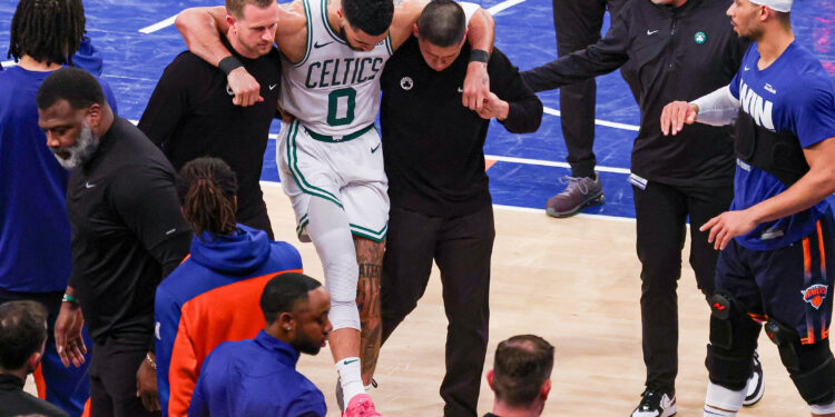 Celtics star Tatum out for season with Achilles injury