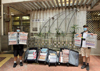Helpers arrested over suspected illicit cigarettes