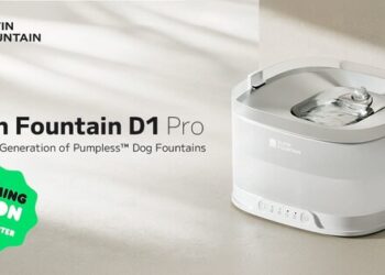 Elfin Launches Innovative Pumpless Dog Fountain on Kickstarter, Revolutionizing Pet Hydration with MagDrive™ Technology