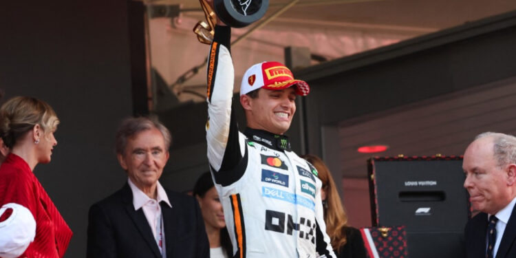 Norris closes in on  Piastri with Monaco win