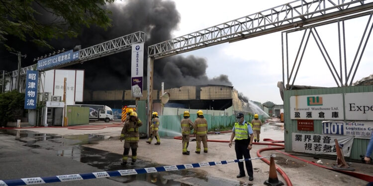 Tin Shui Wai warehouse hit by No 3 alarm fire