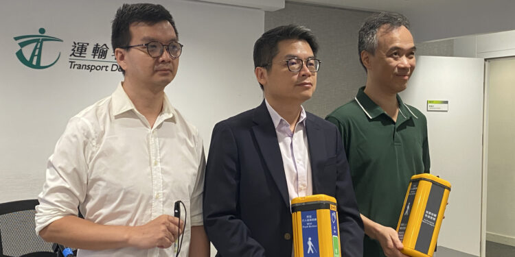 Visually impaired to walk to new beep at crossings