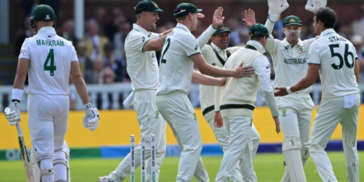 Australia fight back in WTC final against South Africa