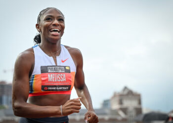 Jefferson-Wooden scorches to 100m win at track meet