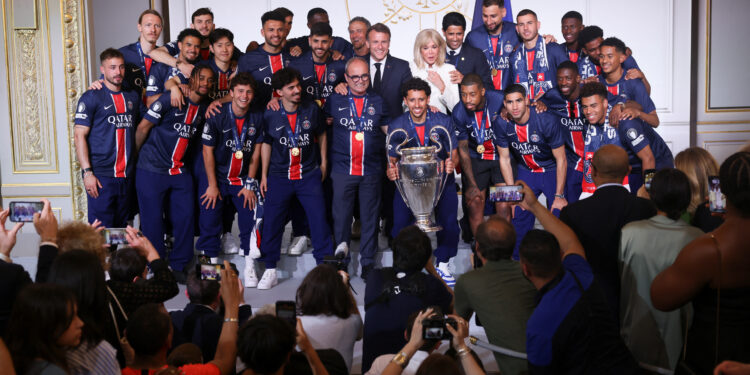 Macron condemns violence during football celebrations