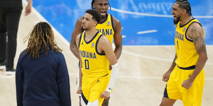 Pacers rally to stun Thunder in game one of NBA Finals