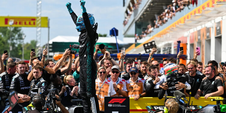 Russell triumphs in Canada GP as McLaren drivers crash