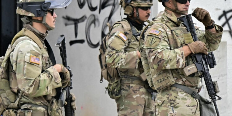 Trump says he deployed troops to ensure law and order