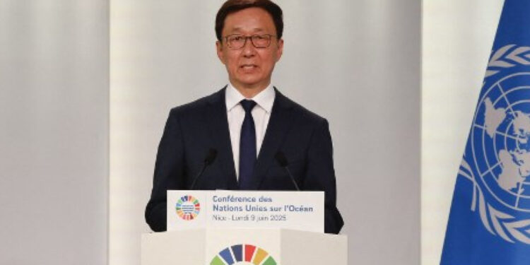 VP Han Zheng lays out proposals at UN Ocean Conference