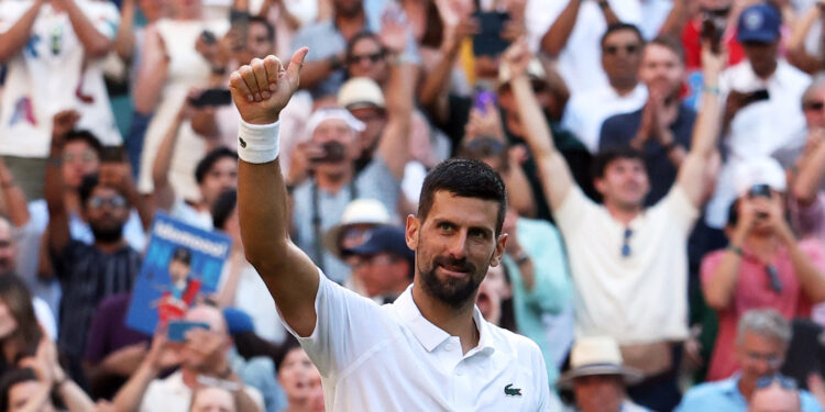 Djokovic sets up Wimbledon showdown with Sinner