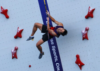 China sweeps speed climbing relay golds at World Games