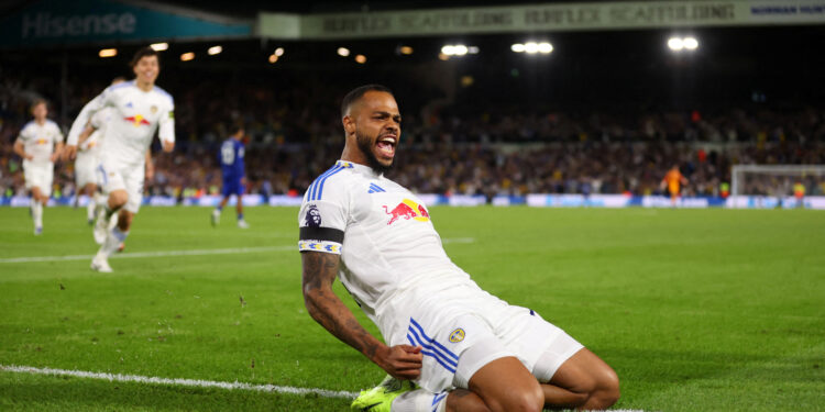 Leeds sink Everton in return to Premier League