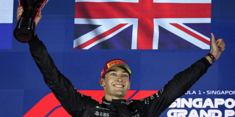 Russell wins Singapore GP as McLaren seals title