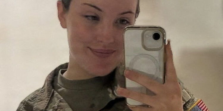 Shot National Guard woman dies, man fighting for life