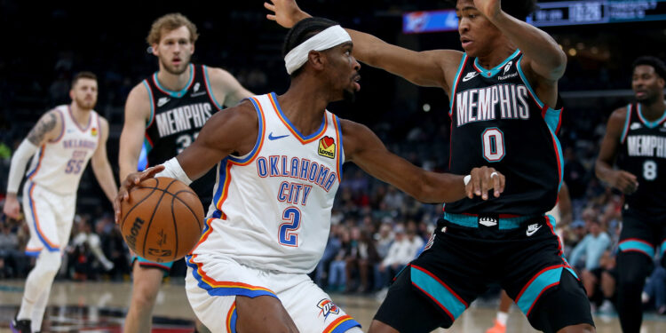 Thunder down Grizzlies for tenth NBA season win