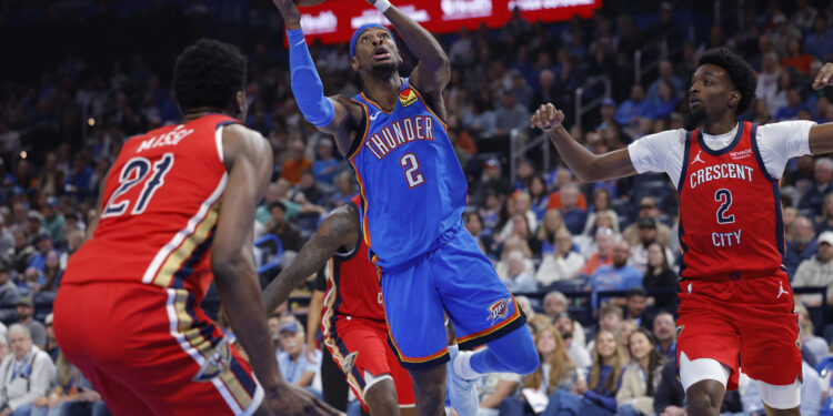 Thunder roll over Pelicans to maintain red-hot start