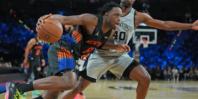 Knicks rally past Spurs to lift maiden NBA Cup crown