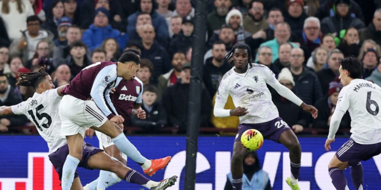 Rogers stars as Villa beat Man Utd to boost title bid