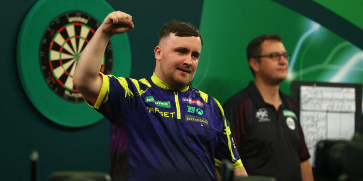 Darts champ hits all marks for third consecutive final