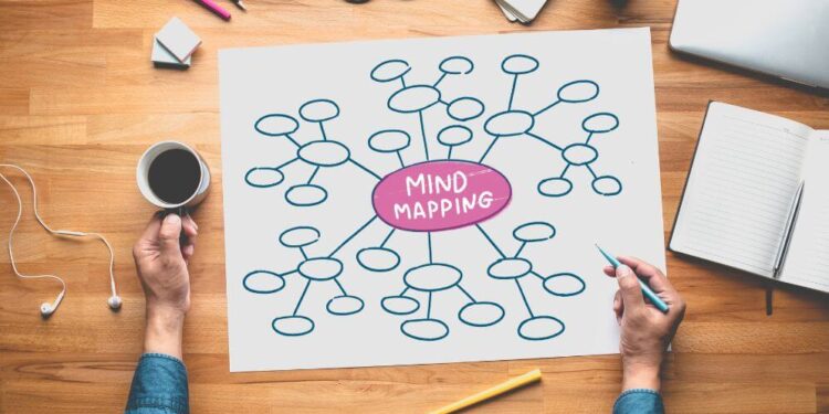 To flexibly organize thought, the brain makes use of space