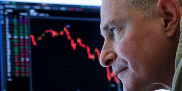 AI-loser sell-off and inflation worries hit US stocks