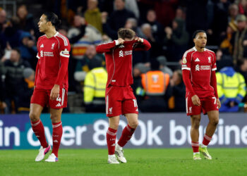 Liverpool rocked by last-gasp defeat at Wolves