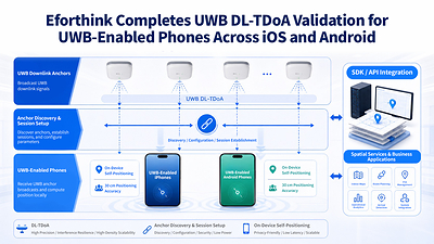 Eforthink Launches Indoor Navigation and Spatial Services for UWB-Enabled Smartphones