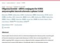 Ractigen Therapeutics Announces Landmark Publication in Nature Medicine Highlighting Unprecedented Preclinical Efficacy and Positive First-in-Human Clinical Data for RAG-17 in SOD1-ALS