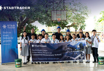 STARTRADER Breaks Ground on Basketball Court Revamp Benefiting around 20,000 Students in Davao City, Philippines