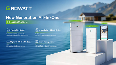 Growatt Launches MINA: A Smart All-in-One Home Energy Storage System for Residential Solar Markets