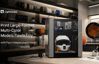 LightMake Unveils L4: A Linear Motor-Powered, Independent Four-Head Desktop 3D Printer