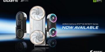 GIGABYTE Announces the Availability of AORUS GeForce RTX™ 50 INFINITY Series Graphics Cards